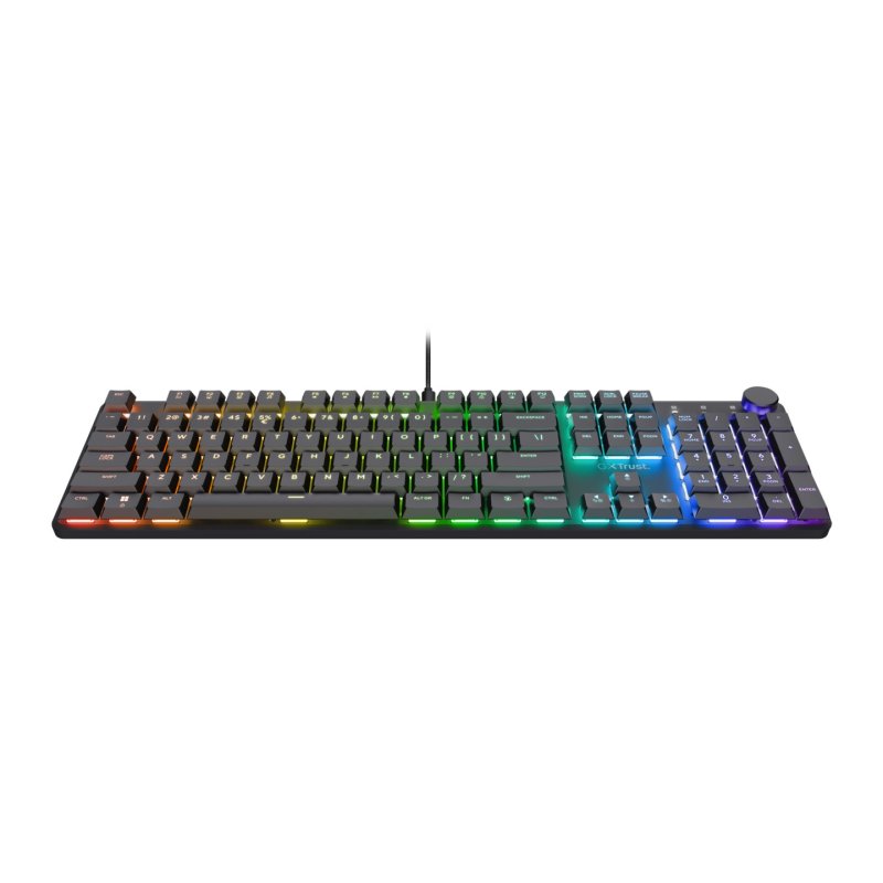 Trust GXT 866 Torix clavier Gaming USB QWERTZ Allemand Noir