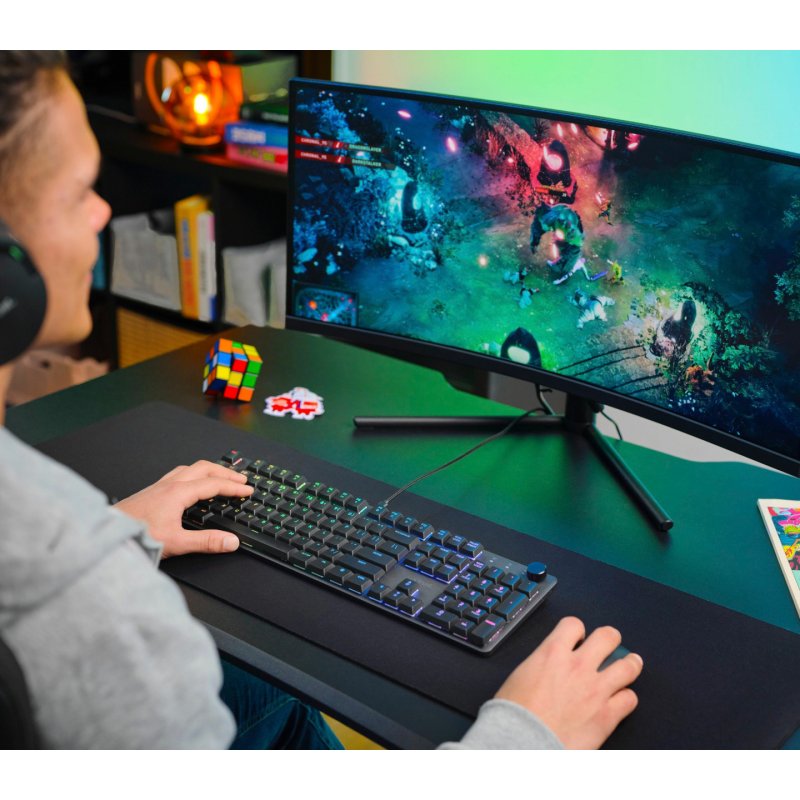 Trust GXT 866 Torix keyboard Gaming USB QWERTZ German Black