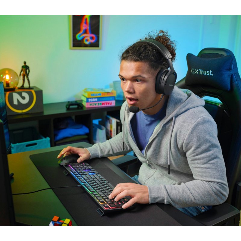 Trust GXT 866 Torix keyboard Gaming USB QWERTZ German Black