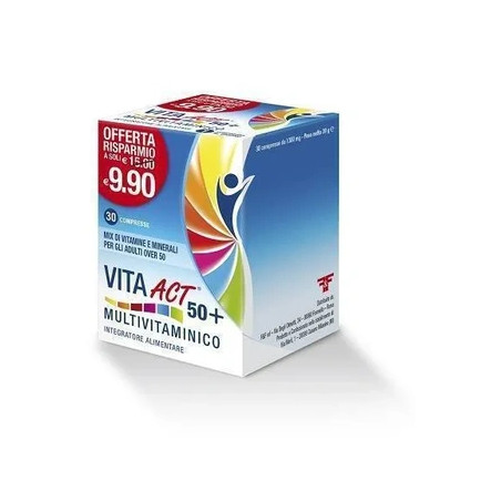 F&F Srl Vita Act 50 Multivitamin 30 Tablets