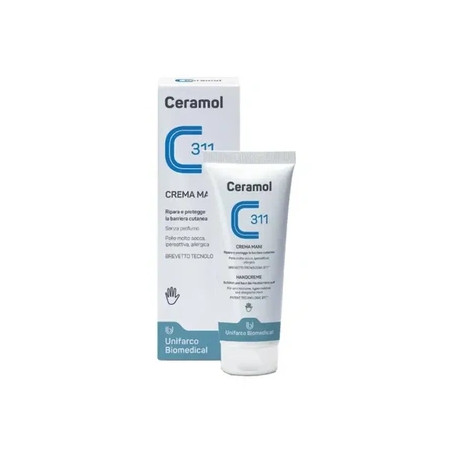 Unifarco Ceramol Hand Cream 100 Ml - Moisturizing And Nourishing