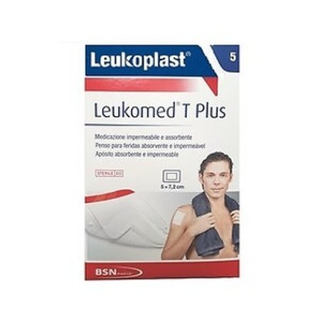 Leukoplast Leukomed T Plus Transparent Bandage 5 Pieces 72x5cm