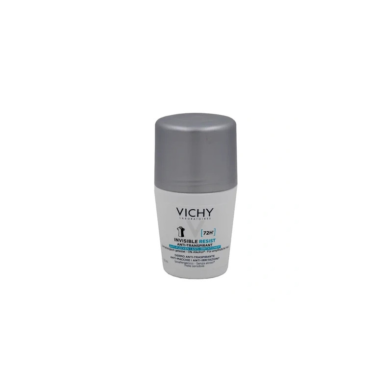 Vichy Homme Invisible Resist Deodorant 72h Antistains 50 Ml Rollon