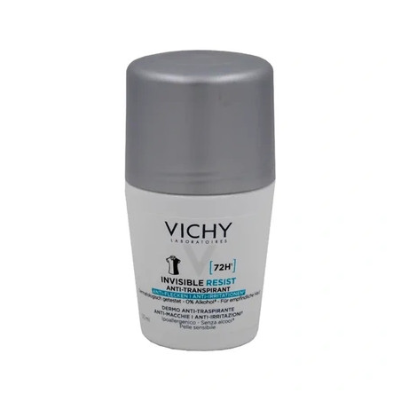 Vichy Homme Invisible Resist Deodorant 72h Antistains 50 Ml Rollon