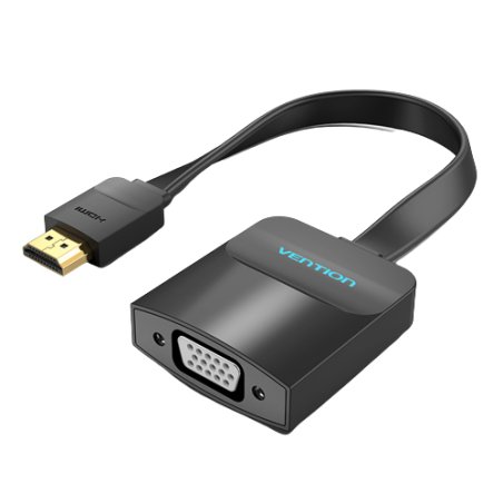 Vention 74345 câble vidéo et adaptateur 0,15 m VGA (D-Sub) HDMI Type A (Standard) Noir