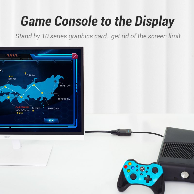 Vention Flat HDMI to VGA Converter 0.15M Black