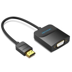 Adaptateur Vention HDMI mâle vers VGA femelle 15cm (Noir)