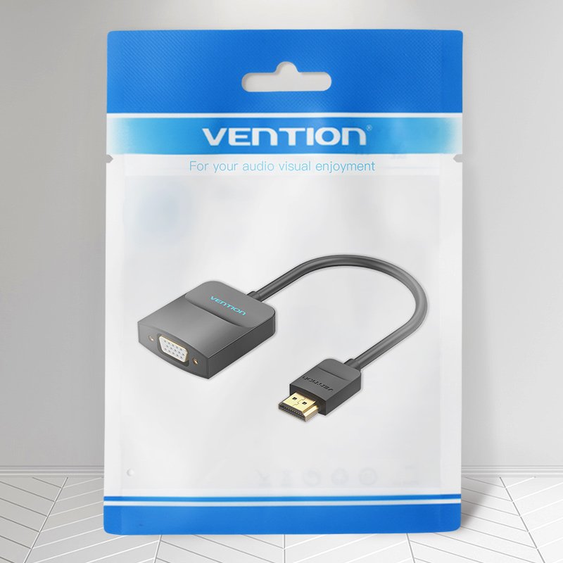 Adaptateur Vention HDMI mâle vers VGA femelle 15cm (Noir)