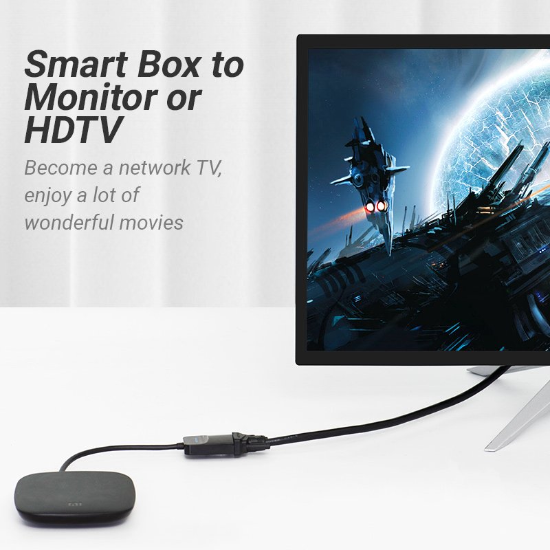 Adaptateur Vention HDMI mâle vers VGA femelle 15cm (Noir)