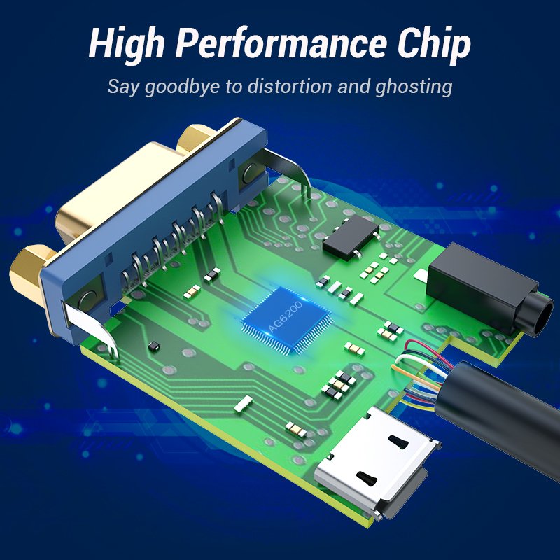 Vention HDMI to VGA Converter 0.15M Black