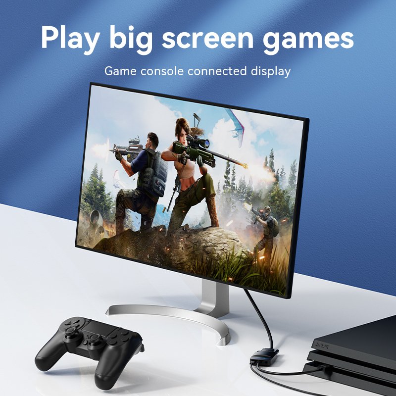 Adaptateur Vention HDMI mâle vers VGA femelle 15cm (Noir)