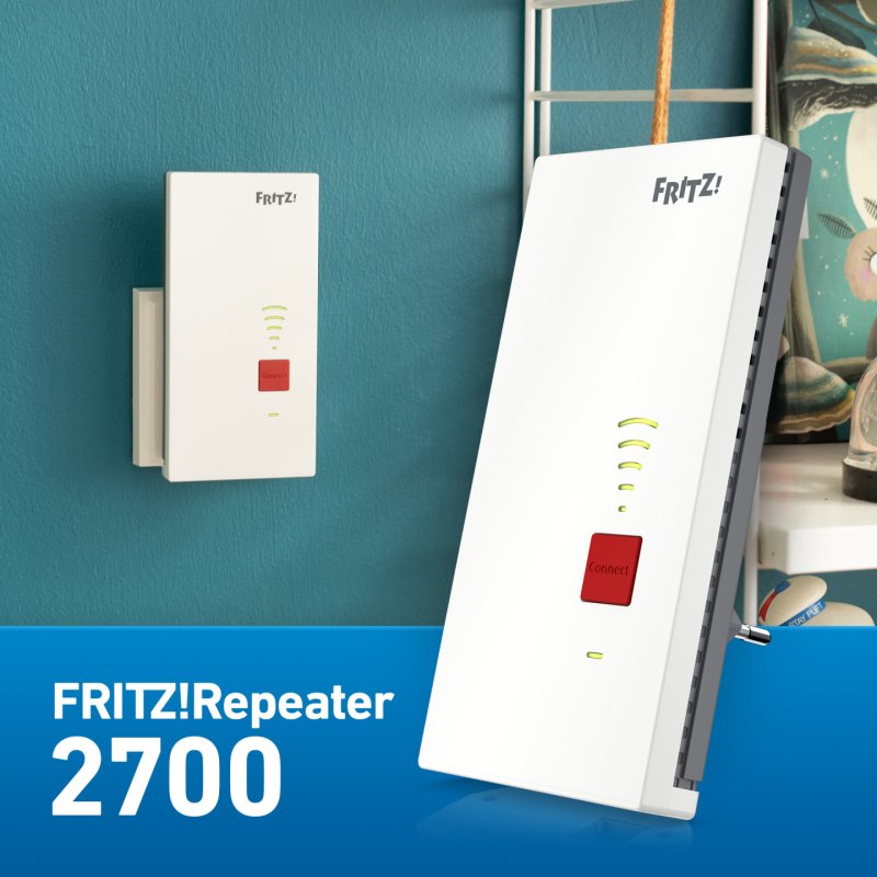Repeater FRITZ! 2700 International Network repeater 6500 Mbit/s White