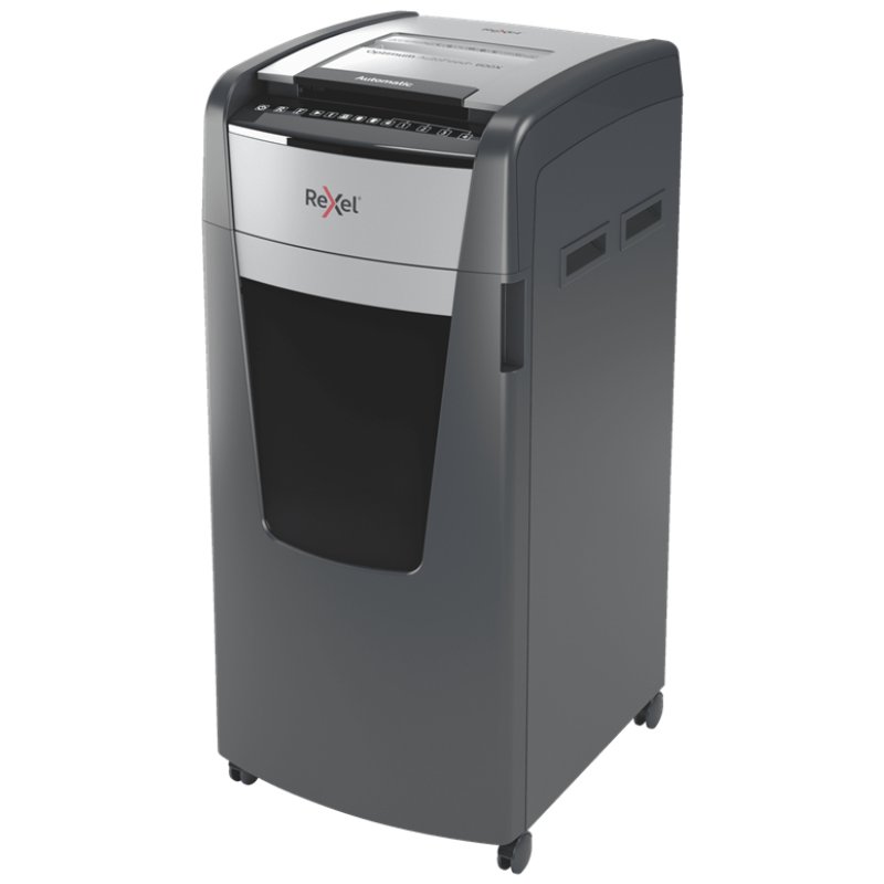 Rexel AutoFeed 600X automatic shredder P-4 cuts up to 4x36mm 600 sheets 110 litre bin
