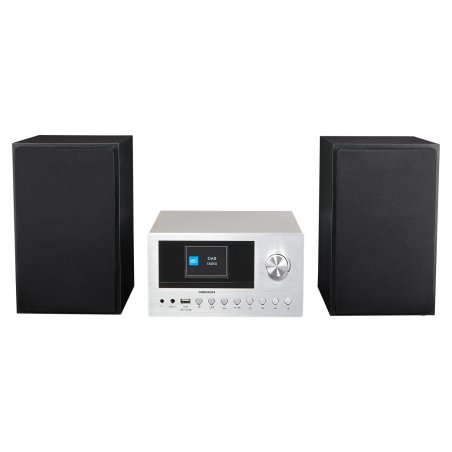 MEDION P85003 - Micro Système Audio - DAB - WiFi - Lecteur CD - Bluetooth - Argent
