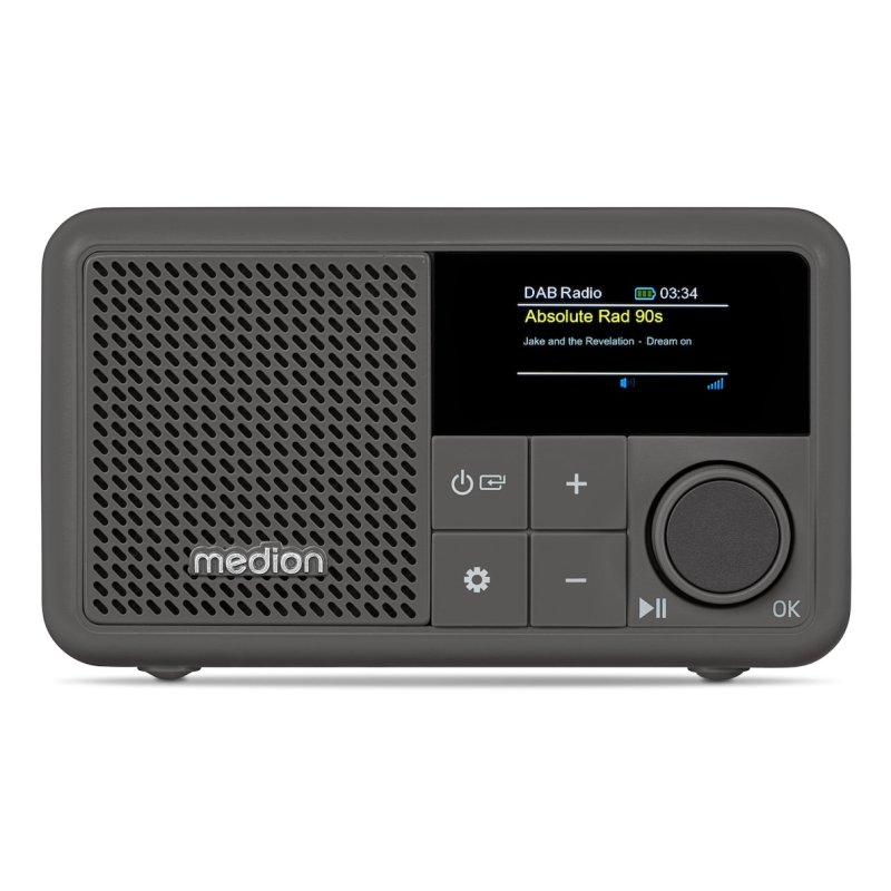 Medion LIFE® S66822 Tragbares DAB Radio grau