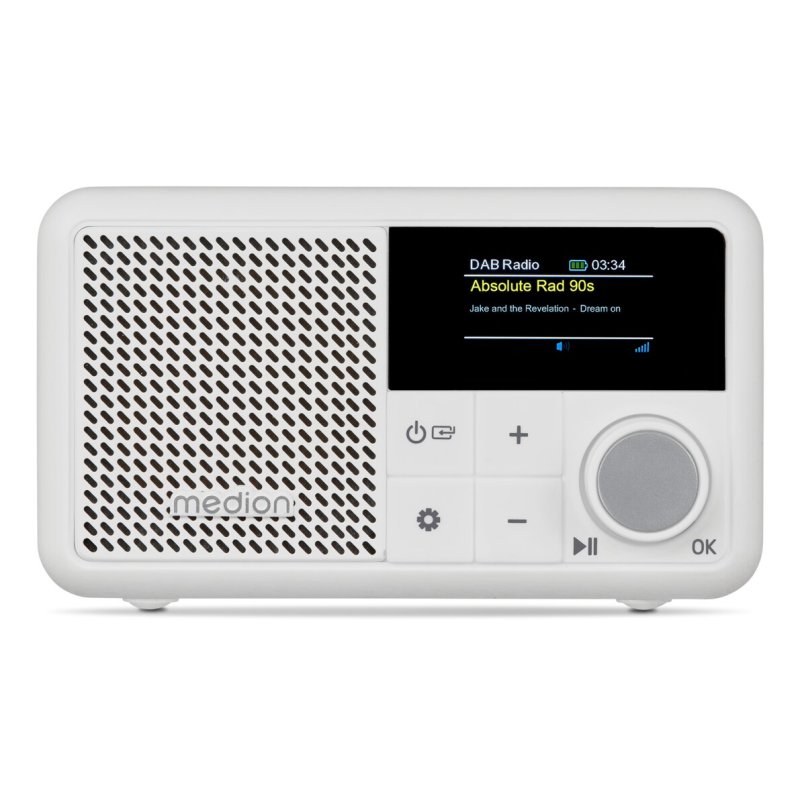 MEDION LIFE S66822 Tragbares Portable Numérique Blanc