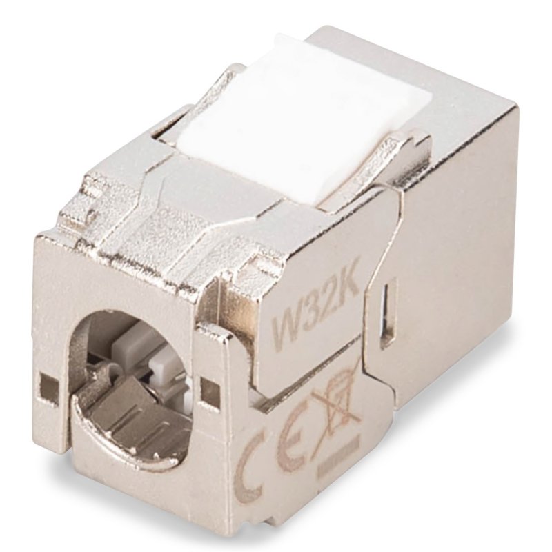 Digitus Module Keystone compact CAT 6A, blindé, raccordement de montage sans outil, 4 pièces