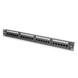 DIGITUS Patchpanel 1U 24-Port LSA Cat6 8P8C ungeschirmt