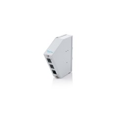 Digitus Répartiteur d'épissures FO sur profilé chapeau, Coudé, 6 SC DX/LC Quad, Gris