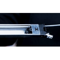 PATCHBOX Plus Kupferkassette einziehbar CAT 6a UTP 1,8m wei fr bis zu 30HE