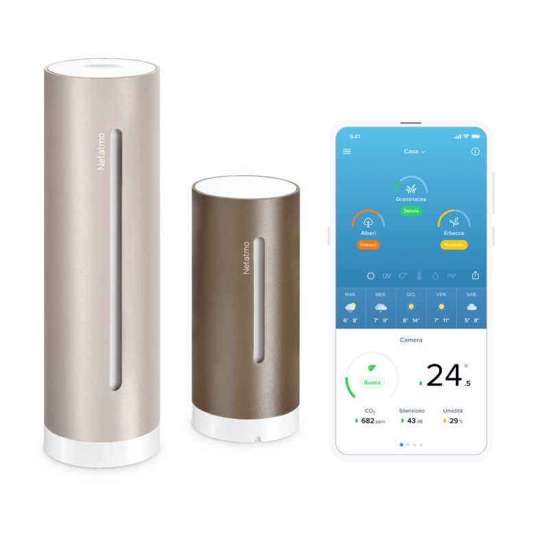 Netatmo Smarte Wetterstation Original 2. Gen, Sand