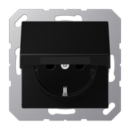 JUNG A 1520 BFKL SWM socket-outlet Type F Black, Graphite