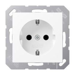 JUNG A 1520 BFKI WWM socket-outlet Type F White