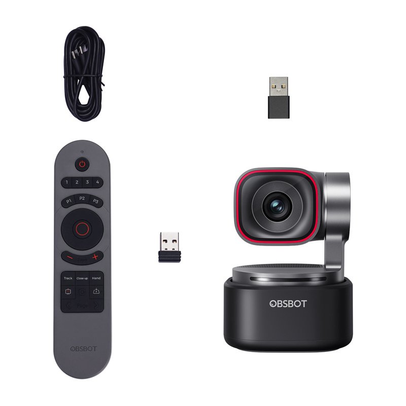 OBSBOT Tiny 3 Lite webcam with remote control