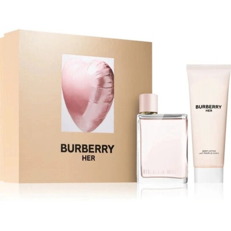Burberry Her Eau De Parfum 50ml Body Lotion 75ml By Burberry
