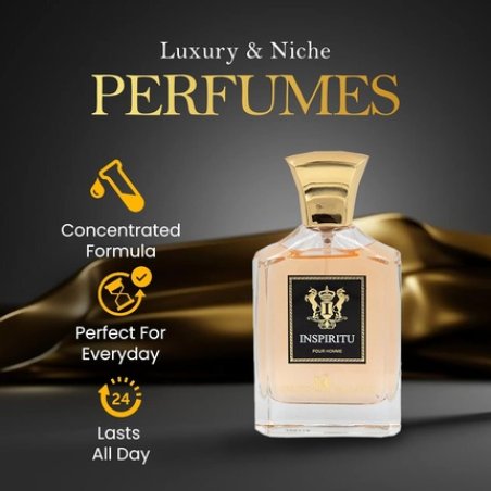 Dumont Inspiritu Pour Homme 34oz Luxury Perfume for Men - Musky & Masculine