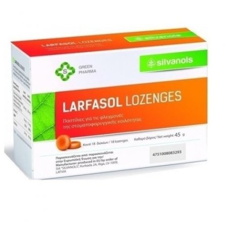 Uplab Pharmaceuticals Larfasol Lozenges - 18 Lozenges, 45 Grams