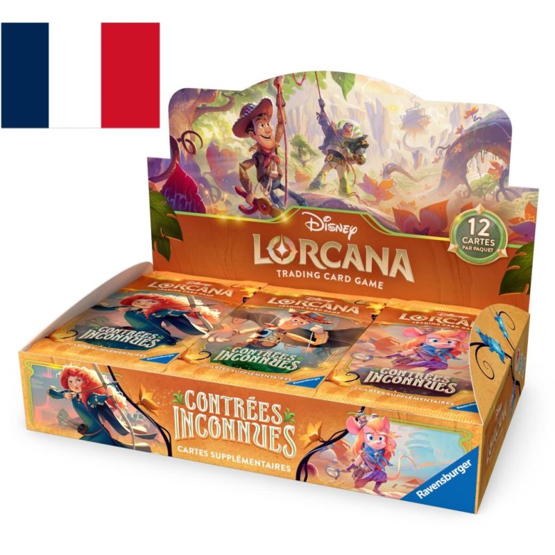 Disney Lorcana JCC : Contrées Inconnues - Display de Boosters (24 Boosters)