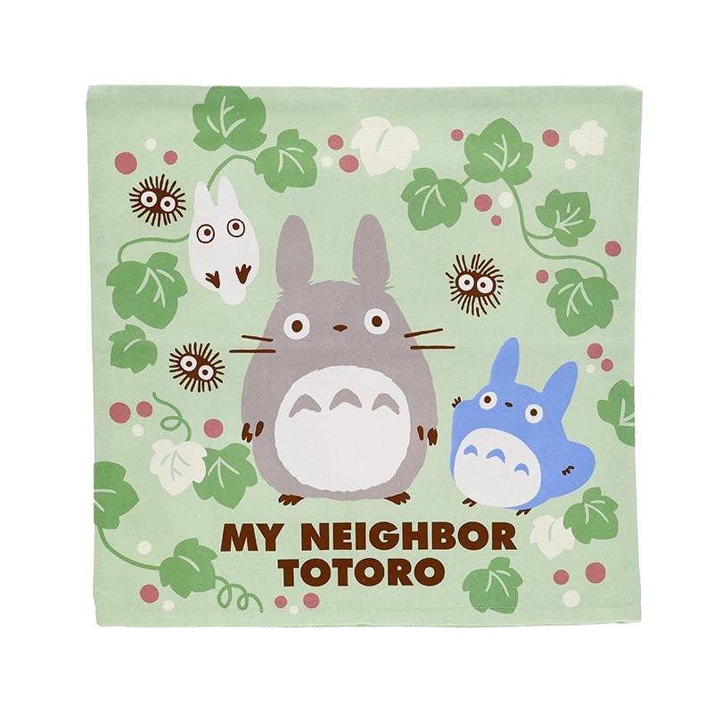MON VOISIN TOTORO - Totoro Feuille - Housse de Coussin Natsu 45x45cm