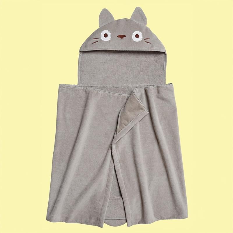 MON VOISIN TOTORO - Totoro Gris - Cape de bain Natsu 70x140cm