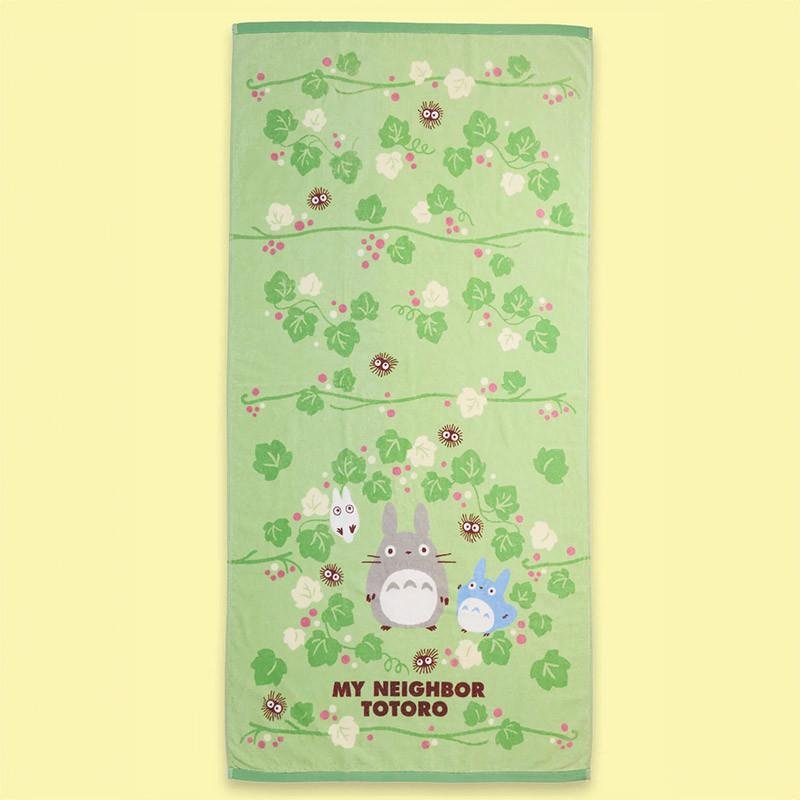 MON VOISIN TOTORO - Totoro Feuille Verte - Serviette de bain 70x140cm