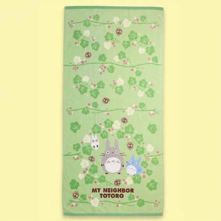 MON VOISIN TOTORO - Totoro Feuille Verte - Serviette de bain 70x140cm