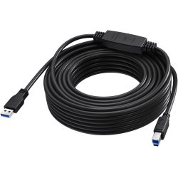 Vision TC 15MUSB3.0 /BL USB cable USB 3.2 Gen 1 (3.1 Gen 1) 15 m USB C USB B Black