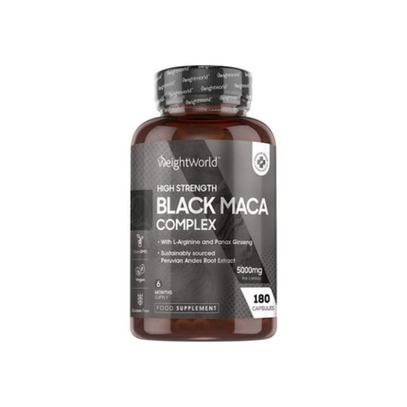Weightworld High Strength Black Maca Complex 5000mg 180 Capsules