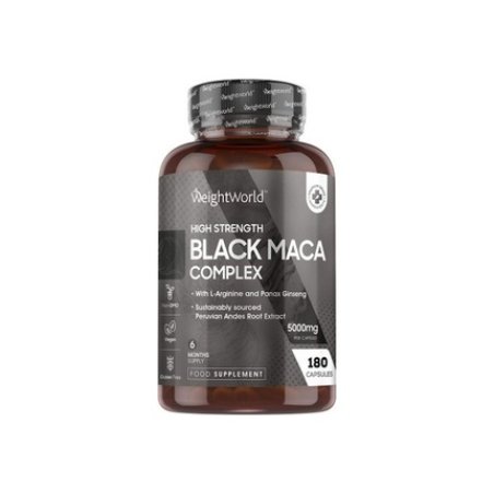 Weightworld High Strength Black Maca Complex 5000mg 180 Capsules