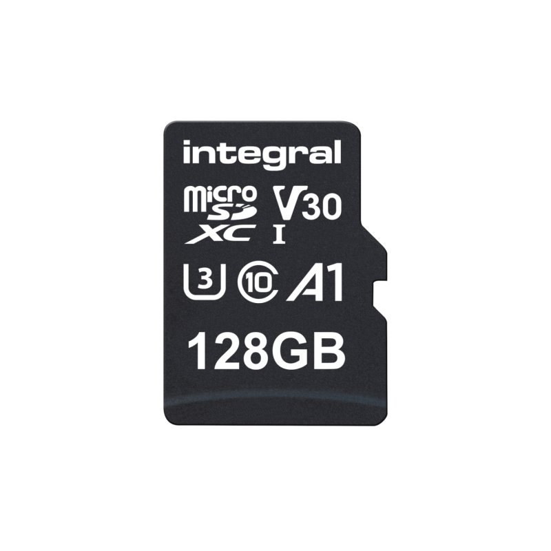 Integral 128GB MICRO SDXC UHS-1 U3 CL10 V30 A1 UP TO 100MBS READ 50MBS WRITE