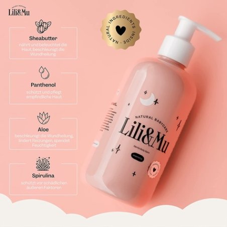 Lili&Mu Pregnancy Body Lotion 300ml with Shea Butter Aloe and Natural Oils - Moisturizing Balm for Dry Skin
