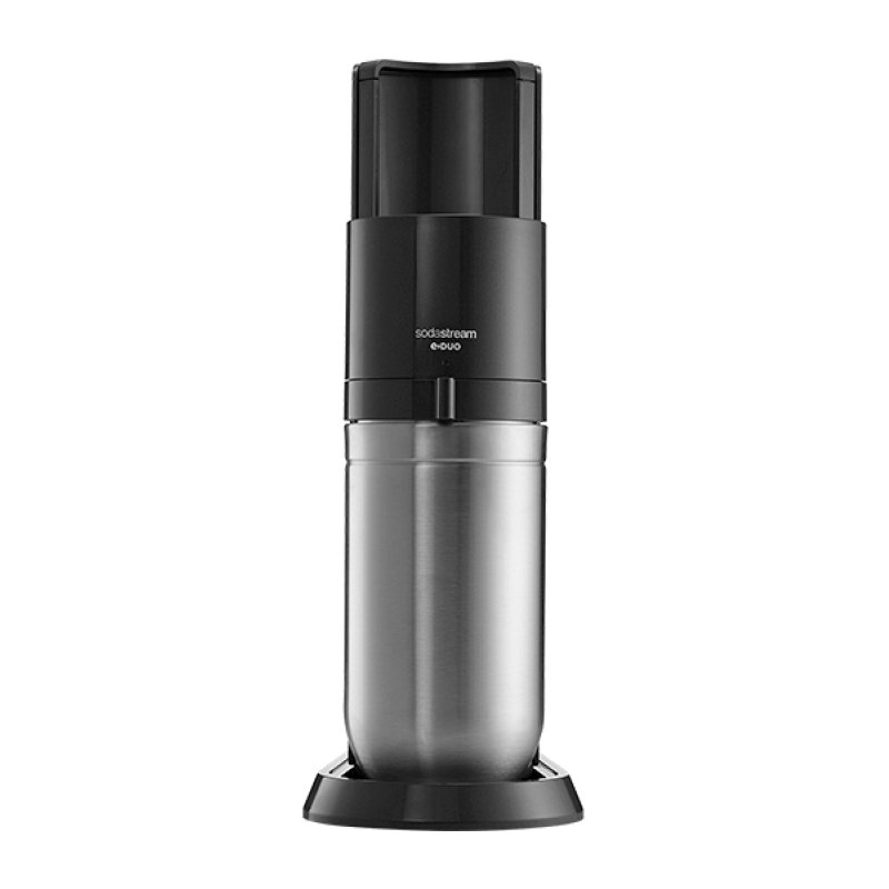 SodaStream E-DUO Métal, Plastique Noir, Acier inoxydable