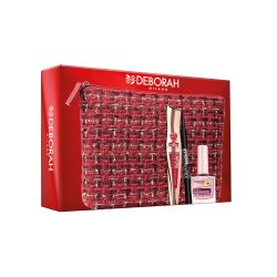 Deborah Milano Pouch With Red Lining 24 Hour Instant Max Volume Pomegranate Mascara 48 Hour Eyeliner And Strengthening