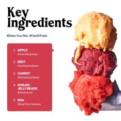 Unleashia ABC Sorbet Cleanser All-in-One 3-in-1 Moisturizing Facial Wash