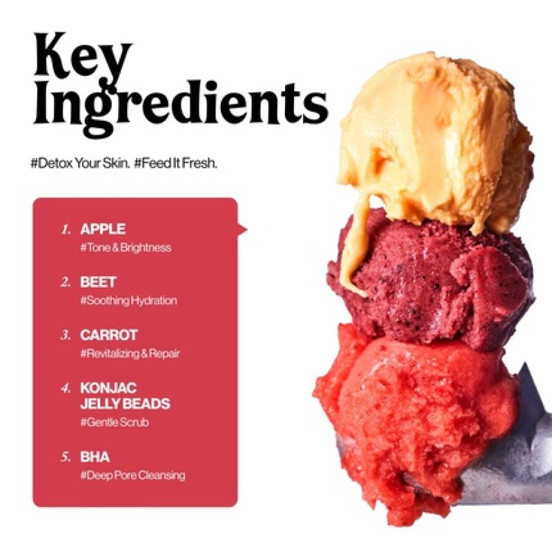 Unleashia ABC Sorbet Cleanser All-in-One 3-in-1 Moisturizing Facial Wash