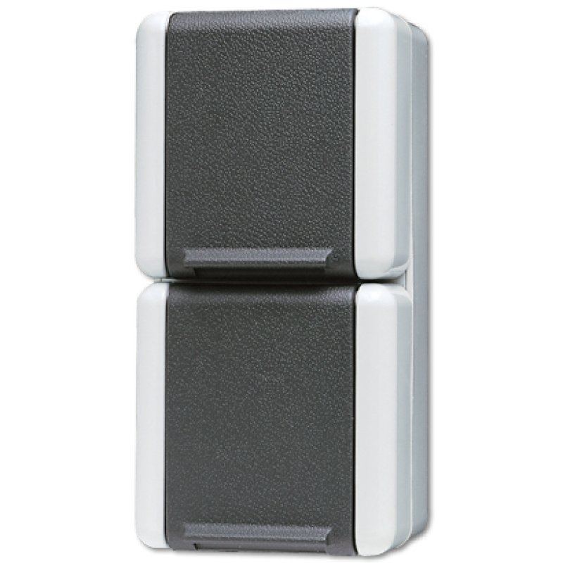 JUNG 822 W socket-outlet Black, White