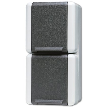 JUNG 822 W prise de courant Noir, Blanc