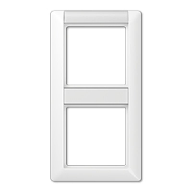 Jung AS 582 NA WW Abdeckrahmen mit Schriftfeld 2f