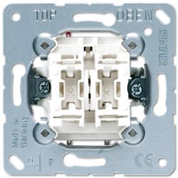 JUNG 505 U 1P Metallic, White