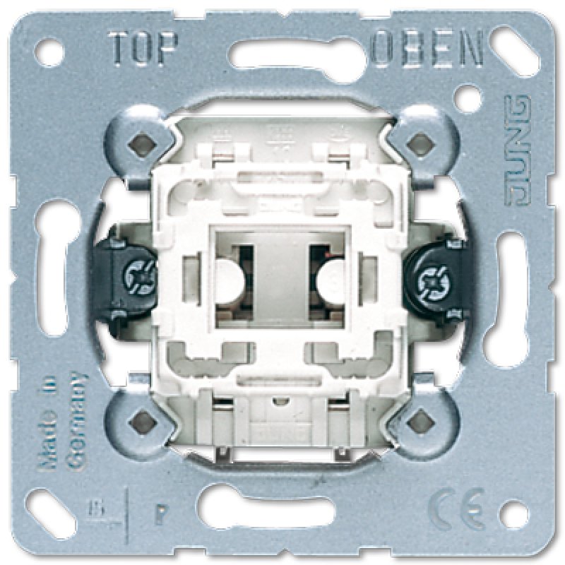STOCKJBE49 - JUNG 531 U Bouton-poussoir 1P Métallique, Blanc
